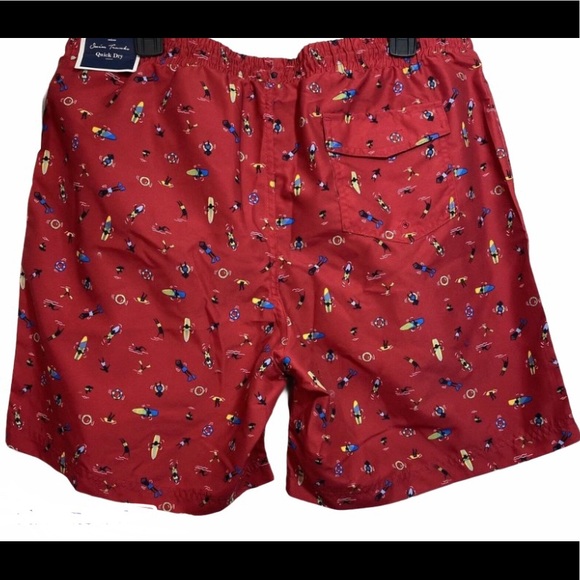 CLUB ROOM Swimwear Surfing Swim Trunks Short - Picture 2 of 8